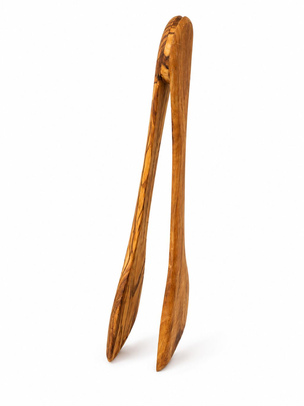 Handcrafted Olive Wood Serving Tongs