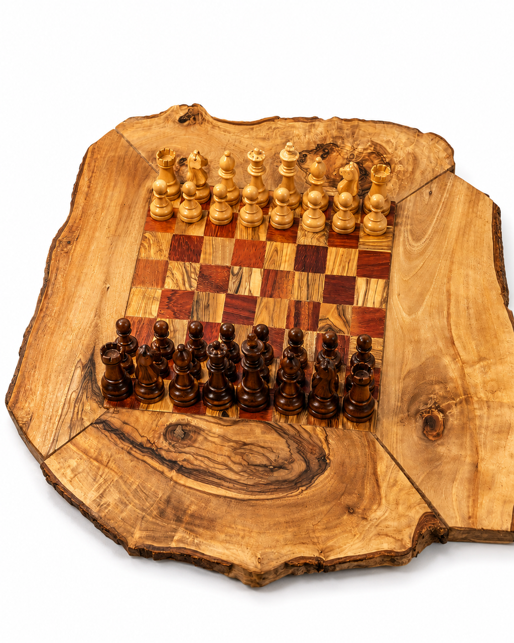 Handcrafted Olive Wood Chess Set