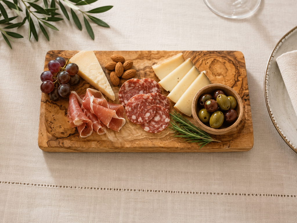 Handcrafted Olive Wood Charcuterie Board