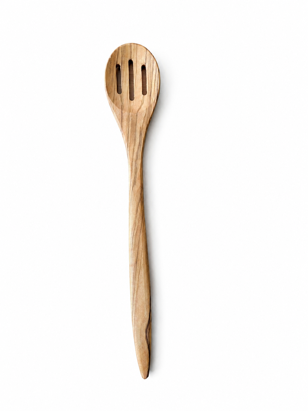 Olive Wood Slotted Serving Spoon